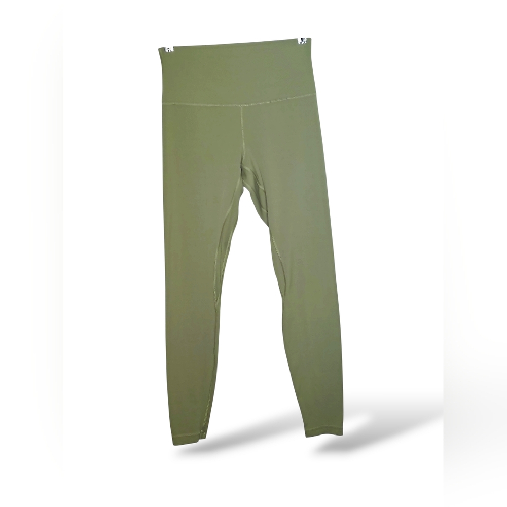 LULULEMON Army Green Althetic Leggings: Sz M